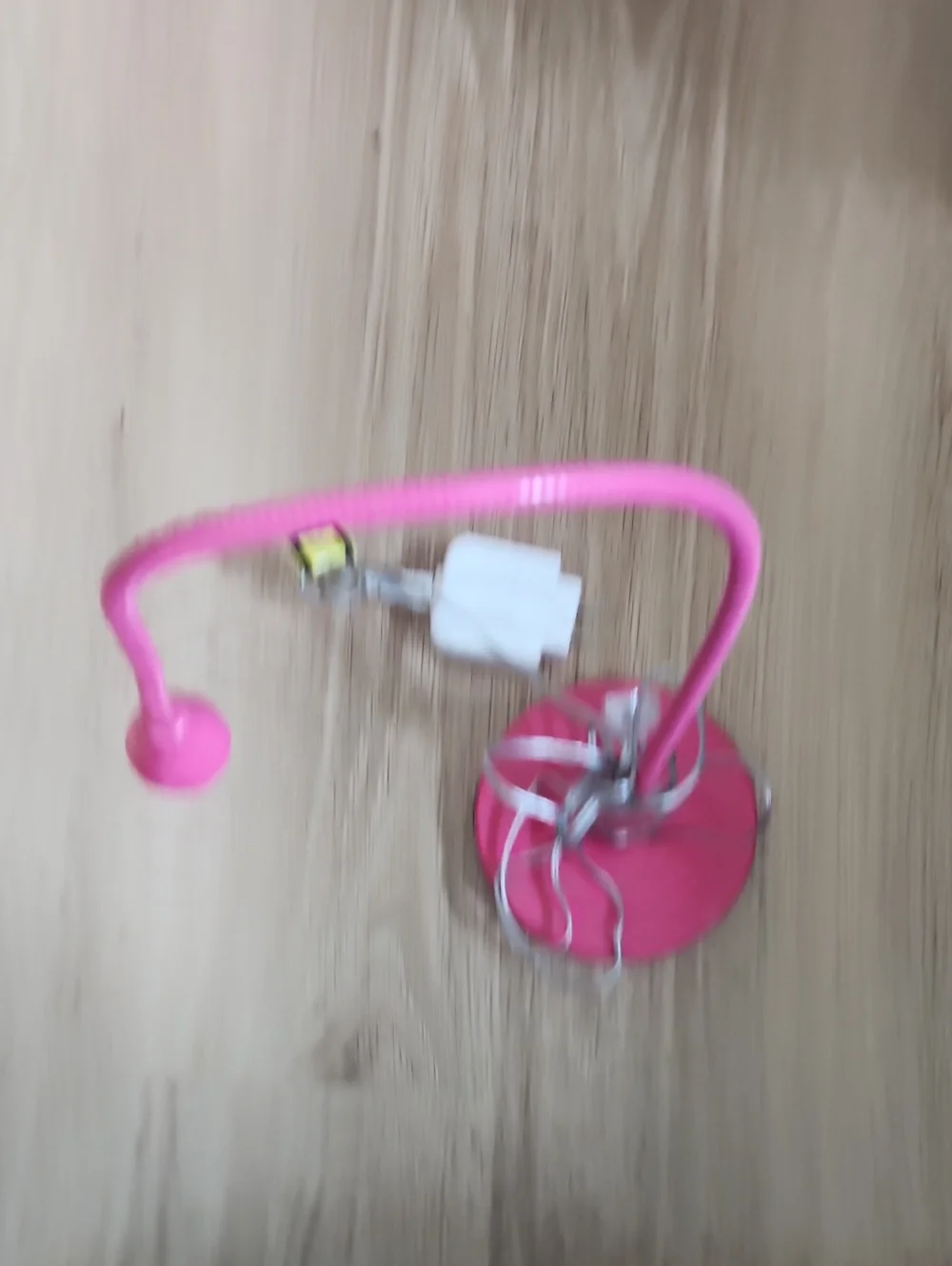 Ikea Jansjo Pink Gloss Metallic LED light
